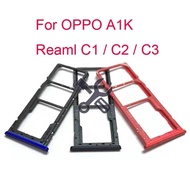 SIM Card Tray For OPPO Realme C1 C2 C3 OPPO A1K Mobile Phone SIM Card Tray Holder Slot Replacement
