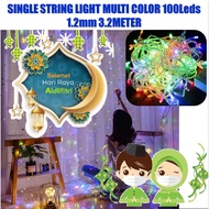 [READY STOCK] DECORATION STRING LIGHT TWINKLE LED MULTI COLOUR, 10METER 100Leds 1.3mm, with end conn