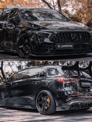 Carbon Fiber Front Lip Spoiler Rear Lip Diffuser Side Skirt Tail Wing Small Wrap for Mercedes A35 A4