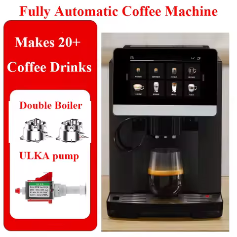 HomeWise S9 Espresso Coffee Maker One Touch Automatic Coffee Maker 19Bar ULKA Pump 20+ Beverages Fan