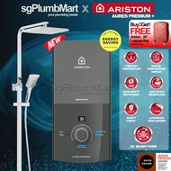 Ariston x sgPlumbMart ✶Aures Premium+ PUMP &amp; Rainshower✶ Instant Water Heater with Built in ELCB and DC PUMP