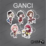GANTUNGAN Acrylic Anime Ganci Keychain Bang Dream After Glow Series 2 Moca Ran Ghinzykstuff