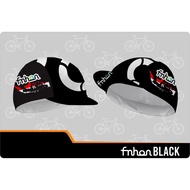 Fnhon BLACK Bicycle Hat