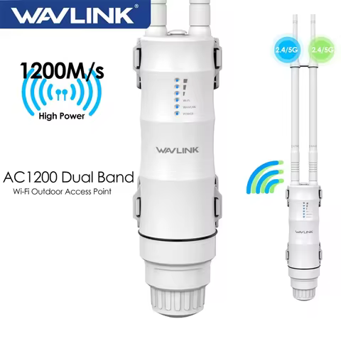 WAVLINK High Power Long Range IP67 Waterproof Wireless WIFI Outdoor Router/AP/Repeater AC1200/600/30