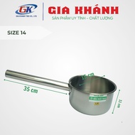 ca múc nước gáo Múc Nước Lèo Inox 304 cán dài Inox cao cấp chắc chắn dày dặn