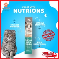 PEIEN Healthy Cat Stick/Cat Snack/Cat Treats/Cat Wet Food Pet Makanan Kucing HALAL Salmon+Shrimp 三文鱼