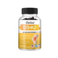Daitea Vitamin D3 อาหารเสริมพร้อมวิตามิน K2 เพื่อสุขภาพกระดูก เสริมสร้างกล้ามเนื้อหัวใจ สนับสนุนระบบภูมิคุ้มกัน