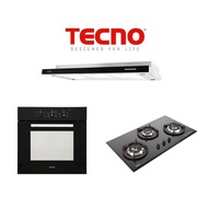 TECNO Bundle Package (90CM SLIM HOOD+ 3 Burners Glass Hob+ Built in Oven)