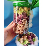 BOX of 250G Little Pig Ear Cake Mix 3 flavors: Traditional, Taro, Green Tea