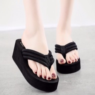 Ladies Pleated High Heels Square Fashion High Heels Slip-On High Heels