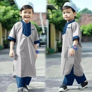 COD SETELAN KOKO LIS ANAK BAJU MUSLIM ANAK LAKI LAKI/PAKAIAN MUSLIM ANAK LAKI LAKI TERLARIS 6 BULAN-