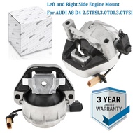 Left and Right Engine Mounts with Wires/Sensor 4G0199381LC,4G0199381LD For AUDI A8 D4 2.5 TFSI,3.0 T