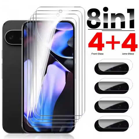 8 In 1 Protective Glass For Google Pixel 8 9 Pro 10 XL 7 6 5G Camera Lens Screen Protector Pixle 8a 