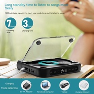 CD Player Portable Rechargeable 1200mAh Battery Touch Button MP3 CD Disc Black NEW