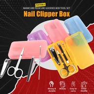 Portable Manicure Pedicure Door Gift Set Manicure Doorgift Goodies Box Clipper Nail Cutter Nail Scissors Travel Tool Set