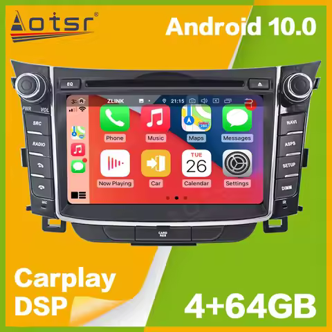 Android 10 PX5/PX6 Car Radio GPS Navigation for Hyundai I30 Elantra GT 2012+ Auto Audio Stereo Multi