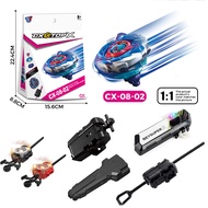 Beyblade X CX-08 02 Whale Flame Beyblade Xtreme with Ripcord Launcher Set