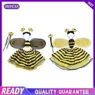 [Iniyexa] Child Bee Costume Set, Halloween Bee Cosplay Clothes Kits, Comfortable Boys Girls Bee Costume Accs for Bee Themed Parties
