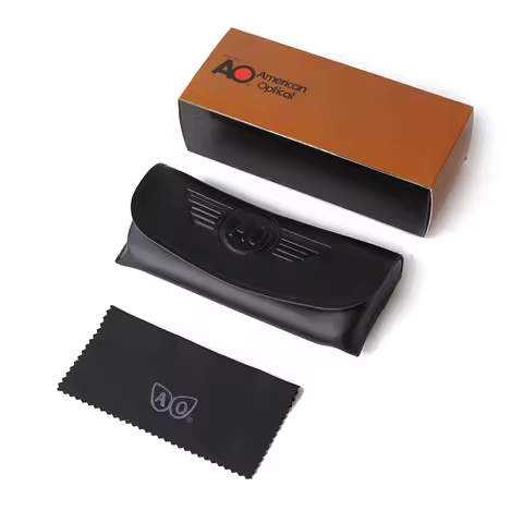 WHO CUTIE AO American Optical Sunglasses Boxes For Men Women Glasses Case Bag Box Cloth Sets Glasses