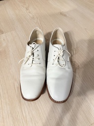Clarks White Leather Oxford Shoes 白色皮牛津鞋 Geox Loro Piana