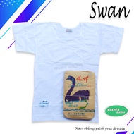 KATUN PUTIH Plain White Swan T-Shirt | T-shirts/swan Brand/Men's T-Shirts/Inner T-Shirts/Cotton T-Shirts/White T-Shirts/T-Shirts/Imported T-Shirts