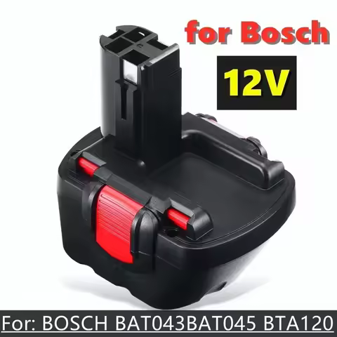 12V 12.8AH Ni-Cd Power Tool Battery for Bosch 12V 12800mah GSB GSR 12 VE-2 BAT043 BAT045 BAT046 BAT0