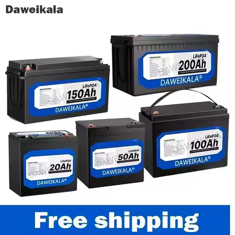 100%large capacity battery 12v20ah 50ah 100ah 150ah 200ah lifepo4 battery lithium iron phosphate bat
