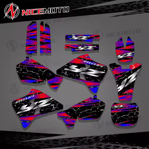 Graphic Background Sticker Decal Stickers for Yamaha YZ125 YZ250 YZ 125 250 1996 1997 1998 1999 2000