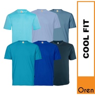 【BEST SELLER】OREN SPORT Baju T Shirt Microfiber Lelaki Perempuan Round Neck Lengan Pendek QD04 E