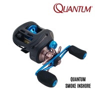 QUANTUM - SMOKE INSHORE - SL101 HPTS 8BB - ALLOY FRAME LEFT HANDLE BAITCASTING REEL