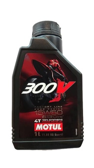 น้ำมันเครื่อง Motul 300V - 15W50 ester core 4T fully synthetic 100%