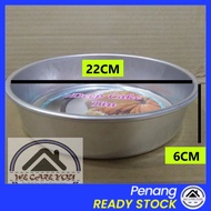 Wecareyou20 22CM Round Deep Cake Tin 9INCH with Fixed Base Round Cake Mold Loyang Bulat Tinggi Acuan