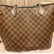 LV neverfull mm棋盤格托特包