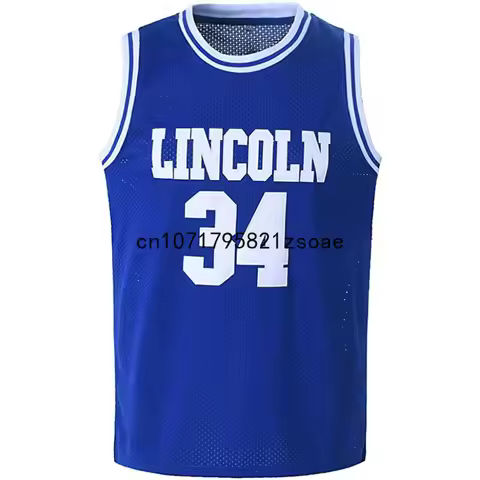 Jesus Shuttlesworth Jersey 34 Lincoln High School Basketball Jersey 90s Hip Hop Clothes for Party Me
