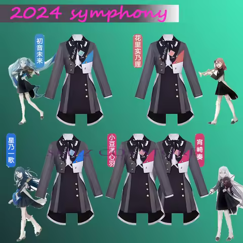 Game PJSK Cosplay Hanasato Minori Azusawa Kohane Hoshino Ichika Yoisaki Kanade Cosplay Costume Suit 