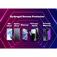 Redmi Privacy Matte/Blueray Hydrogel Screen Protector Mi A1 A2 13C Note 7 8 9s 9 10 11 12 13 Pro 9A 