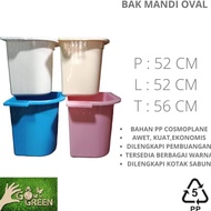 bak mandi plastik dengan kotak sabun