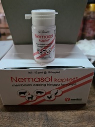NEMASOL 10 tablet obat cacing ayam burung merpati vitamin hingga larva