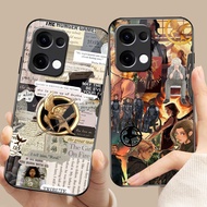 hunger games 02 Glass Phone Case For Oppo A54 A74 4G A79 5G A94 A3X Reno 11 12 13 11F 12F 13F 10 8 C
