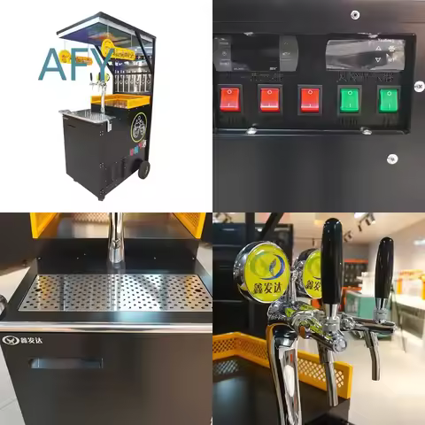 Custom Craft Beer Machine for Commercial Mobile Draft Beer Dispenser for Supermarket Self-Service Be