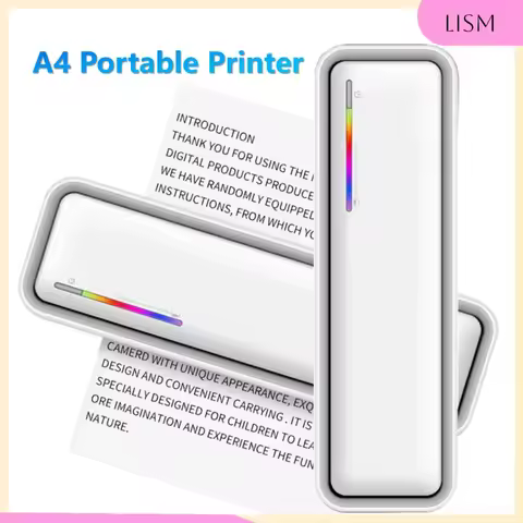 LISM Portable Printer Wireless X9 Printer 200DPI BT A4 Paper Printing Phone/PC Bluetooth Mobile Offi