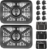 Air Fryer Grill Pan for Ninja 550 DZ401 Foodi 10 Quart 6 in 1 DualZone XL 2 Baskets Air Fryer, Repla