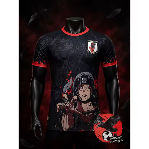 Japanese Jersey Itachi's Death - Naruto Shippuden Japanese Anime Football Jersey Summer Sports Men's