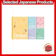KOKUYO Campus Notebook Limited Edition B5 Dot A-Line 5 Color Pack Snack Motif No. 3CATN-L36X5 A-Line