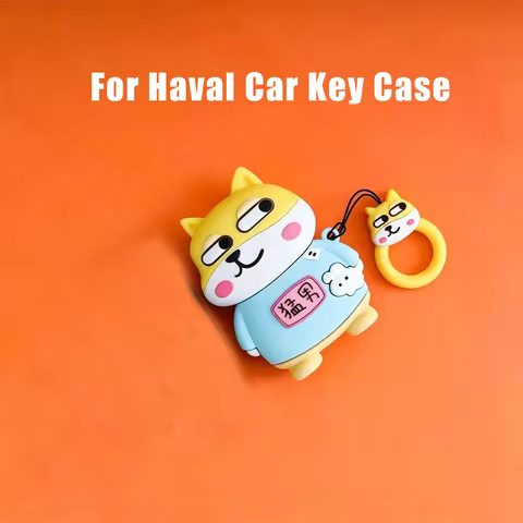 For Haval Car Key Case Cartoon Shell Smart Key Protection Cover Key Fob Holder Keychain