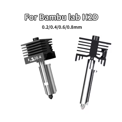 Original H2D H2S H2C Hotend Kit For Bambu Lab Fast Speed Hot End Assembly 0.2/0.4/0.6/0.8mm Hardened