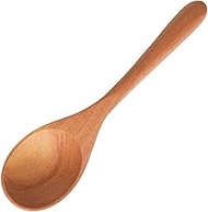 Yamasita Craft 11613170 Wood Cutlery Soup Spoon, Made in Indonesia, 6.4 x 1.6 inches (16.2 x 4 cm)