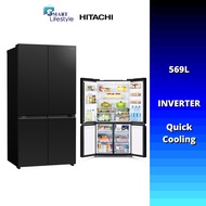 HITACHI Inverter 4 Door French Bottom Freezer Refridgerator R-WB640PM1/ R-WB640VM0 GBK