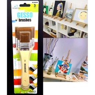Bomeijia Gesso Art Brush for Painting (3pcs) - 2/4/6 -High Quality / Berus Canvas Acrylic Pelukis Dr