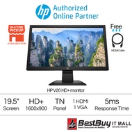 HP Monitor V20 LED Backlit HD + Monitor Anti Glare (1H849AA)